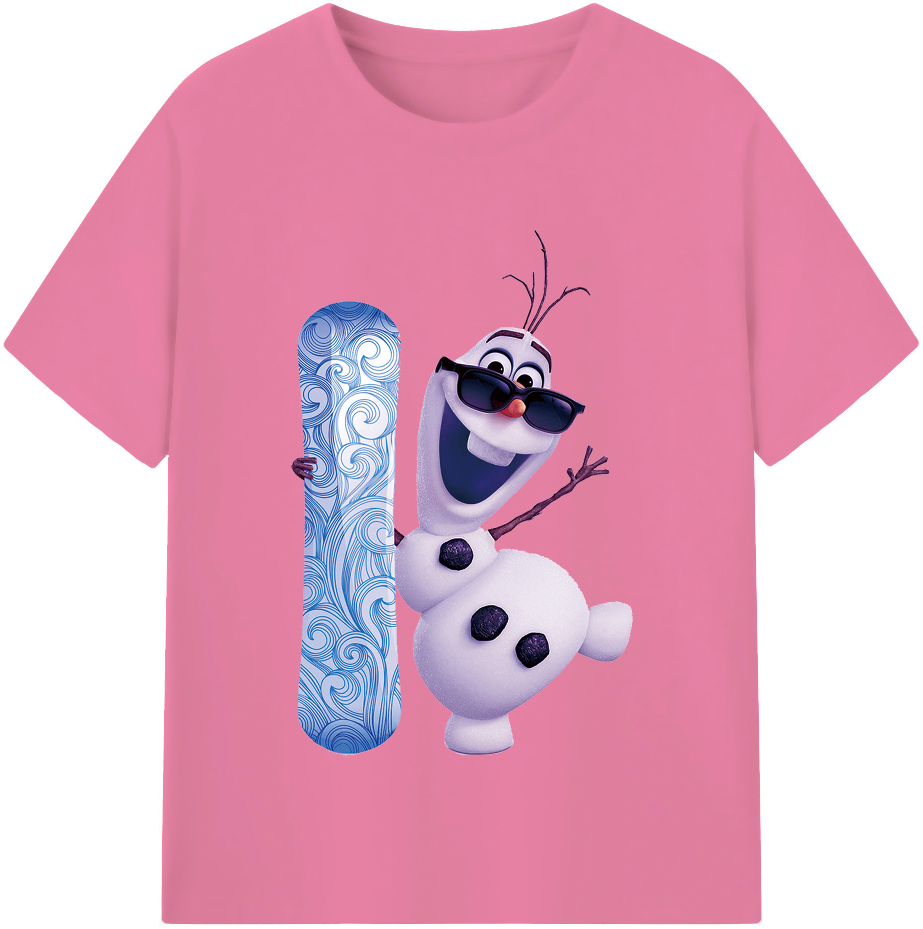 （画像用） アナと雪の女王 アンナ エルサ Frozen Anna Elsa 綿100％半袖Tシャツ（フロントプリント）